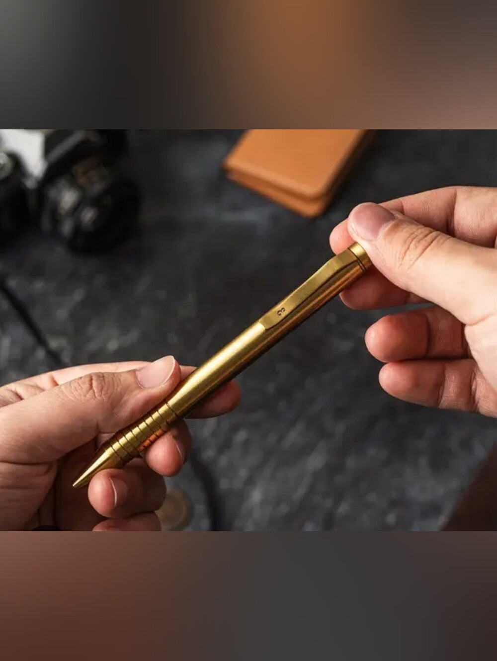 Grafton Mini Twist EDC Pen - Solid Brass